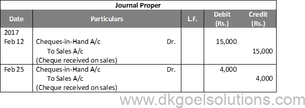 DK Goel Solutions Class 11 Accounts Chapter 11 Books of Original Entry- Cash Book