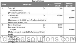 DK Goel Solutions Class 11 Chapter 19 Rectification of Errors