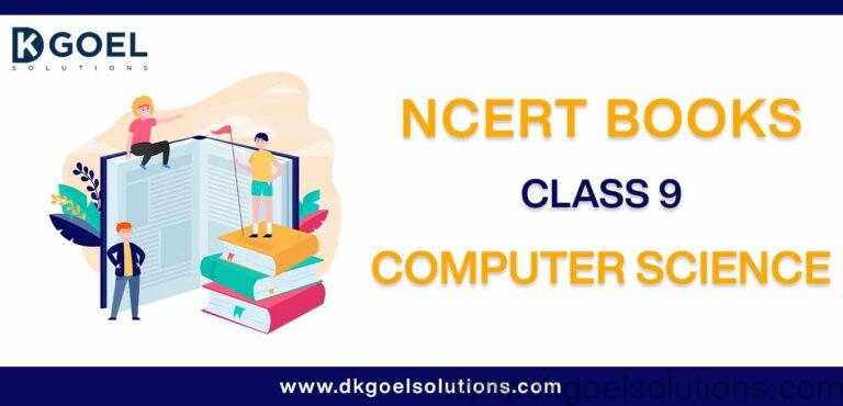 NCERT Book Class 9 Computer Science Download PDF