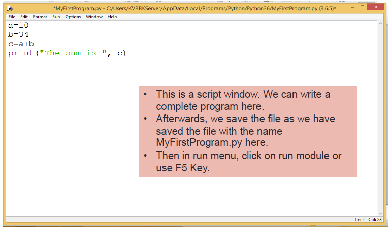 Notes Chapter 1 Getting started with Python