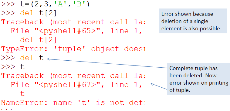 Notes Chapter 8 Tuple Manipulation