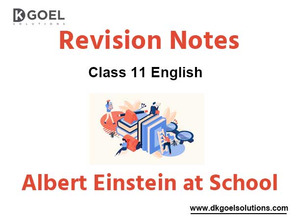 Notes Chapter 4 Albert Einstein at School