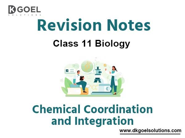 Notes Chapter 22 Chemical Coordination and Integration