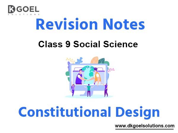 Notes Chapter 2 Constitutional Design