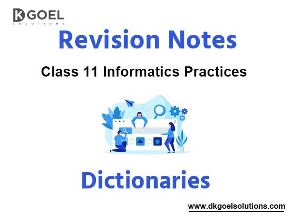 Notes Chapter 9 Dictionaries