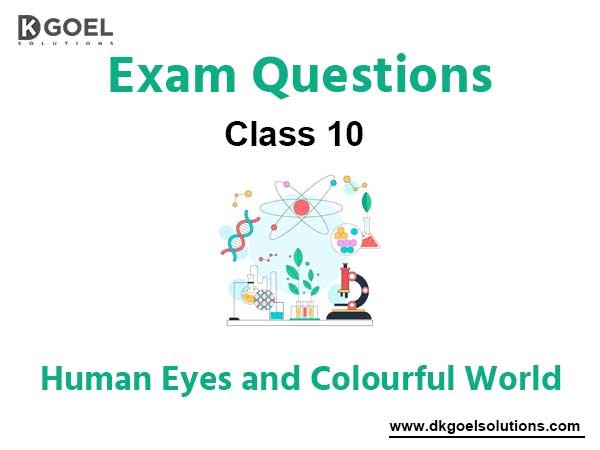 Exam Question for Class 10 Science Chapter 11 Human Eyes and Colourful World
