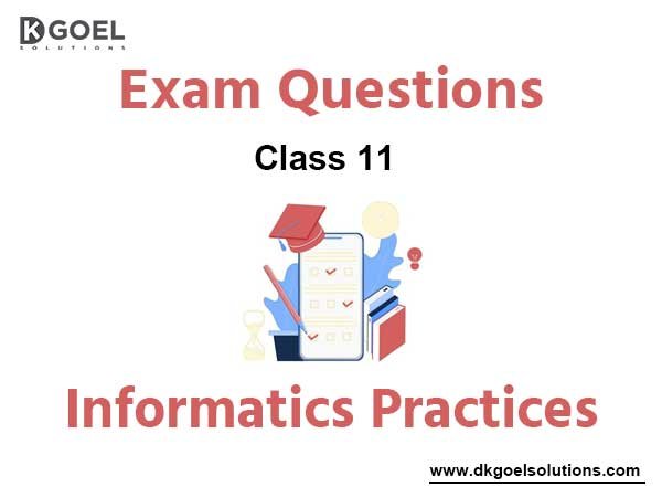 Informatics Practices Class 11 Exam Questions