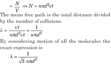 MCQs for Physics Class 11 with Answers Chapter 13 Kinetic Theory