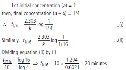 Exam Question for Class 12 Chemistry Chapter 4 Chemical Kinetics