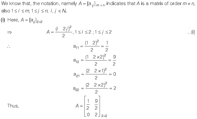 Matrices Class 12 Mathematics Important Questions