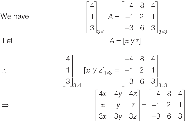 Matrices Class 12 Mathematics Important Questions