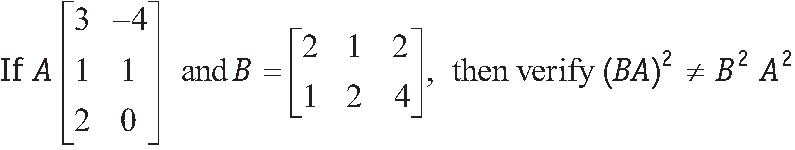 Matrices Class 12 Mathematics Important Questions