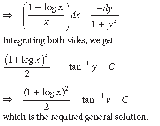 Exam Question for Class 12 Mathematics Chapter 9 Differential Equations