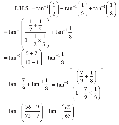 Exam Question for Class 12 Mathematics Chapter 2 Inverse Trigonometric Functions